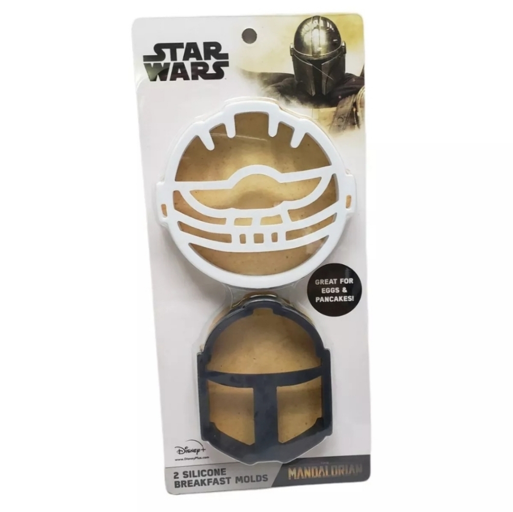 Disney Star Wars The Mandalorian Breakfast Egg Pancake Molds Set of 2 NEW